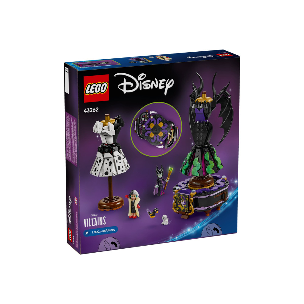 Produktbild för LEGO Disney Villains 43262 - Maleficents och Cruella De Vils klänningar - byggsats