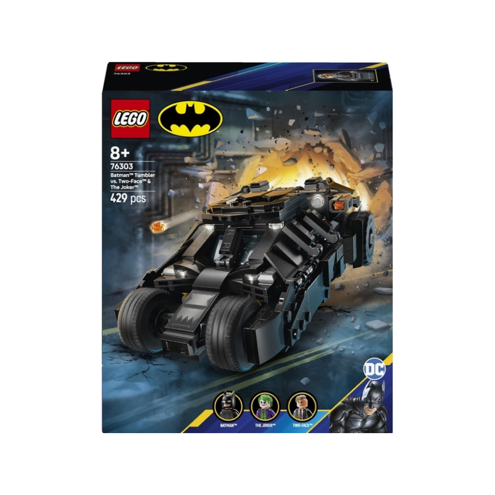 Produktbild för LEGO DC Batman 76303 - Batman Tumbler mot Two-Face och Jokern - byggsats