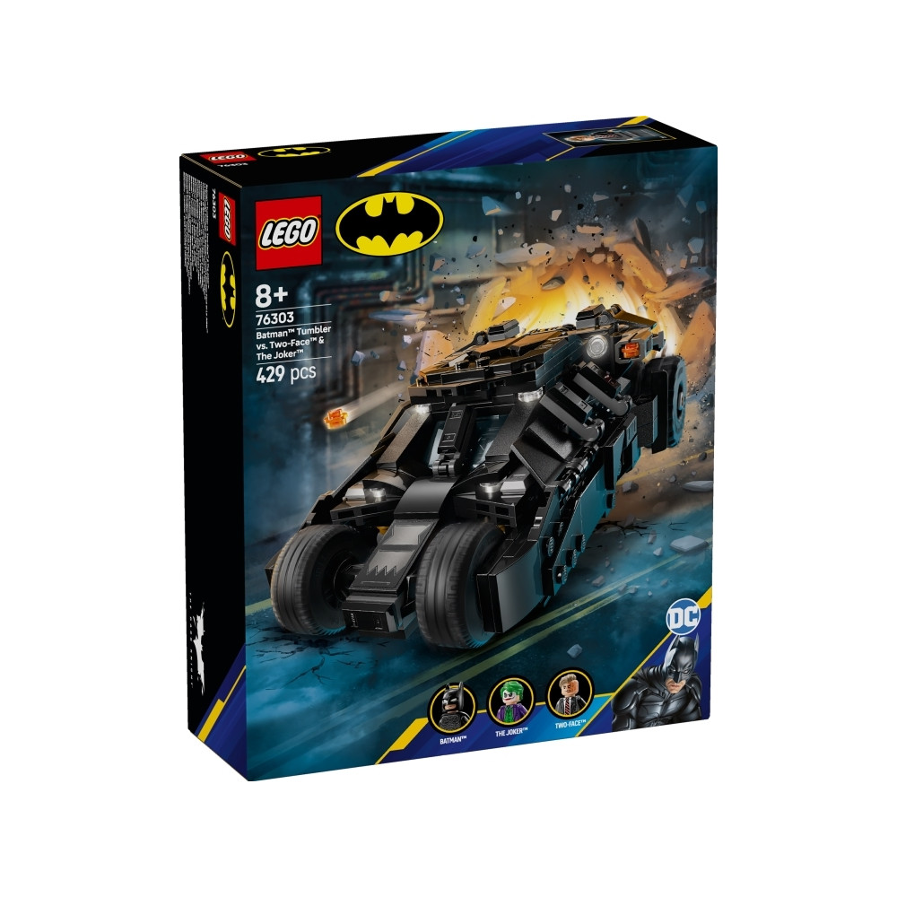 Produktbild för LEGO DC Batman 76303 - Batman Tumbler mot Two-Face och Jokern - byggsats