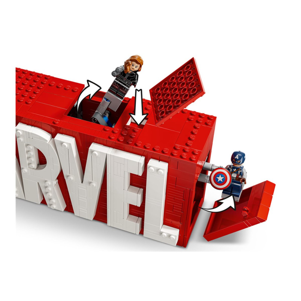 Produktbild för LEGO Marvel 76313 - MARVEL-logotyp och minifigurer - byggsats