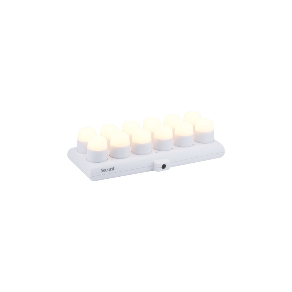 Produktbild för Securit® AMSTERDAM LED värmeljus 12 st. + laddare, vitt ljus