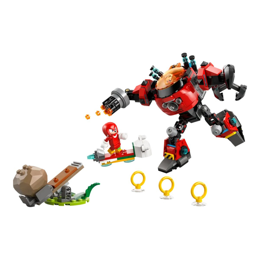 Produktbild för LEGO Sonic the Hedgehog 77005 - Knuckles mot Dr. Eggman Äggkrossar Mech - byggsats
