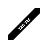 Produktbild för Brother TZe-325 - bandlaminat - 1 kassett(er) - Rulle (0,9 cm x 8 m)