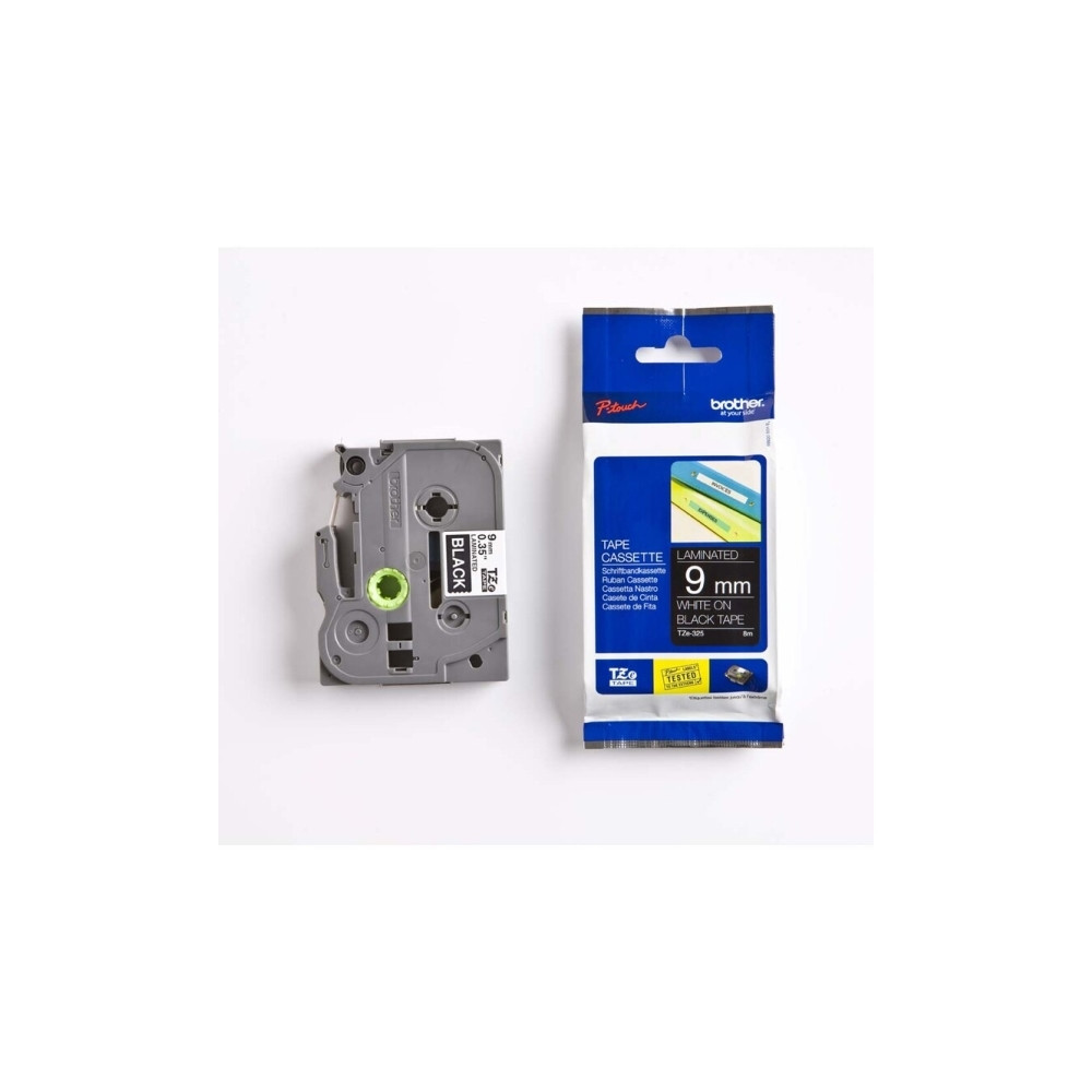Produktbild för Brother TZe-325 - bandlaminat - 1 kassett(er) - Rulle (0,9 cm x 8 m)