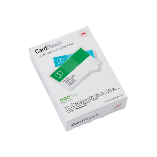 GBC GBC Card Laminating Pouch - 100-pack - glättat - 75 x 105 mm - lamineringsfickor