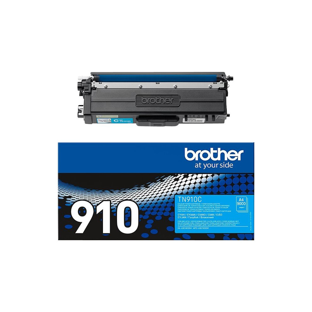 Produktbild för Brother TN910C - Ultra Jumbo - cyan - original - tonerkassett