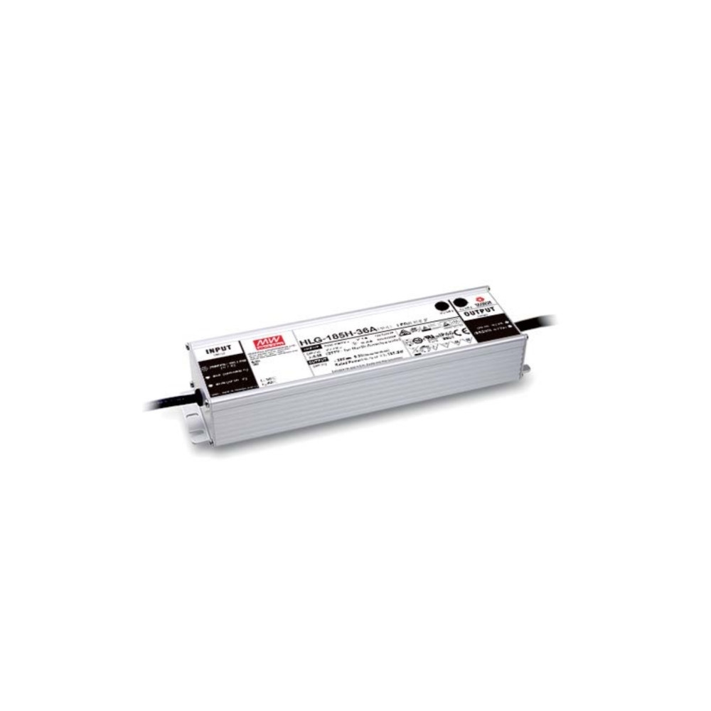 Produktbild för MEAN WELL HLG-185H-24B, 187,2 W, IP65, 62000 h, -40