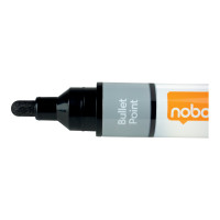 Produktbild för Nobo Liquid Ink - markering - svart, röd, blå, grön, orange, mörklila (paket om 6)