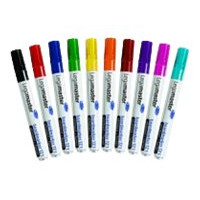 Produktbild för Legamaster TZ 1 - markering - svart, röd, blå, grön, ljusblå, gul, orange, brun, rosa, mörklila (paket om 10)