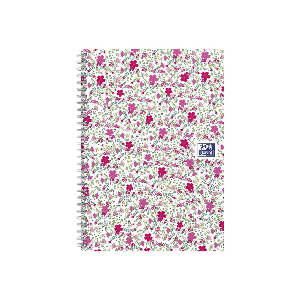 Produktbild för Oxford Floral B5 - anteckningsblock - 180 x 250 mm - 60 ark