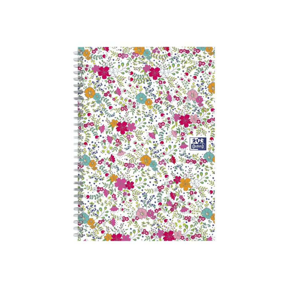 Produktbild för Oxford Floral B5 - anteckningsblock - 180 x 250 mm - 60 ark