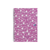 Produktbild för Oxford Floral B5 - anteckningsblock - 180 x 250 mm - 60 ark