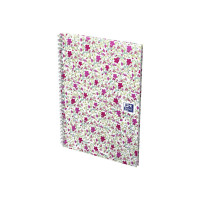 Produktbild för Oxford Floral B5 - anteckningsblock - 180 x 250 mm - 60 ark