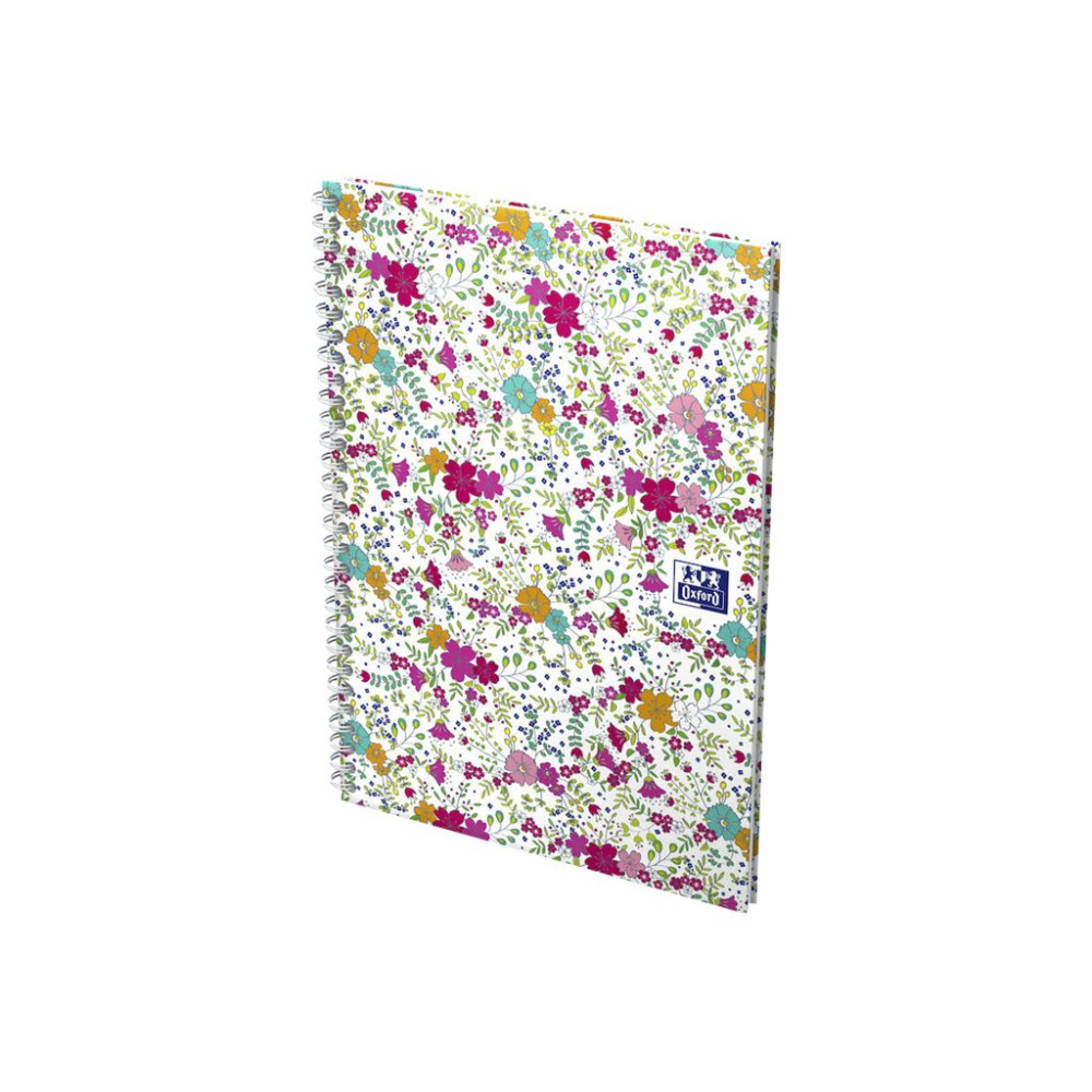 Produktbild för Oxford Floral B5 - anteckningsblock - 180 x 250 mm - 60 ark