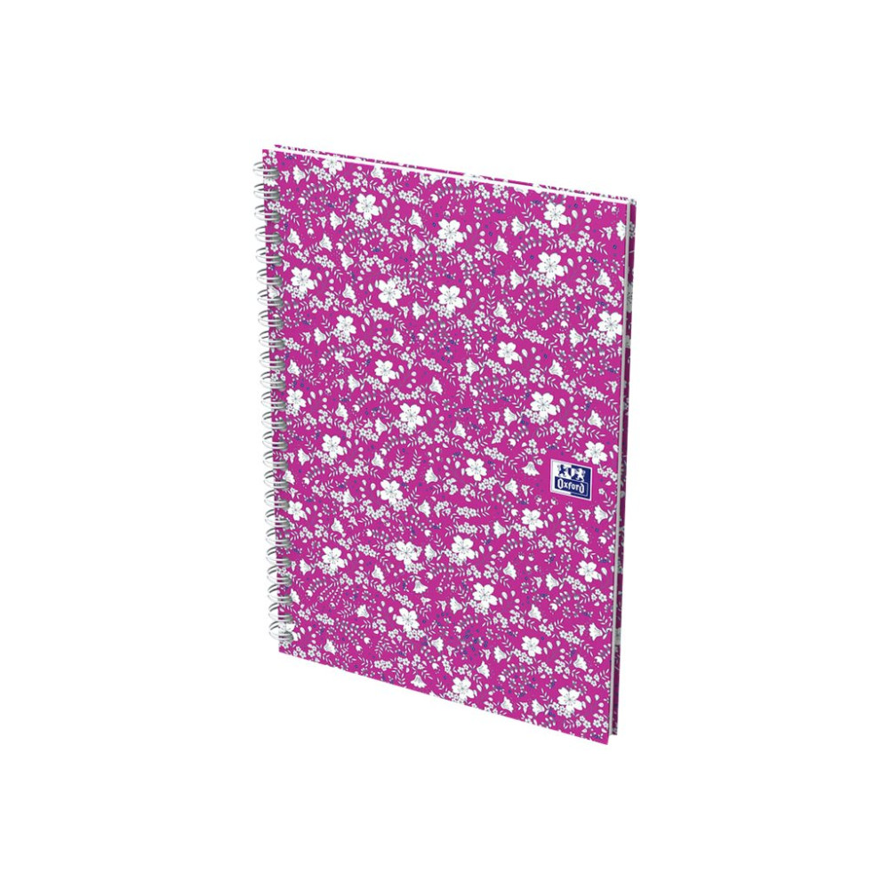 Produktbild för Oxford Floral B5 - anteckningsblock - 180 x 250 mm - 60 ark