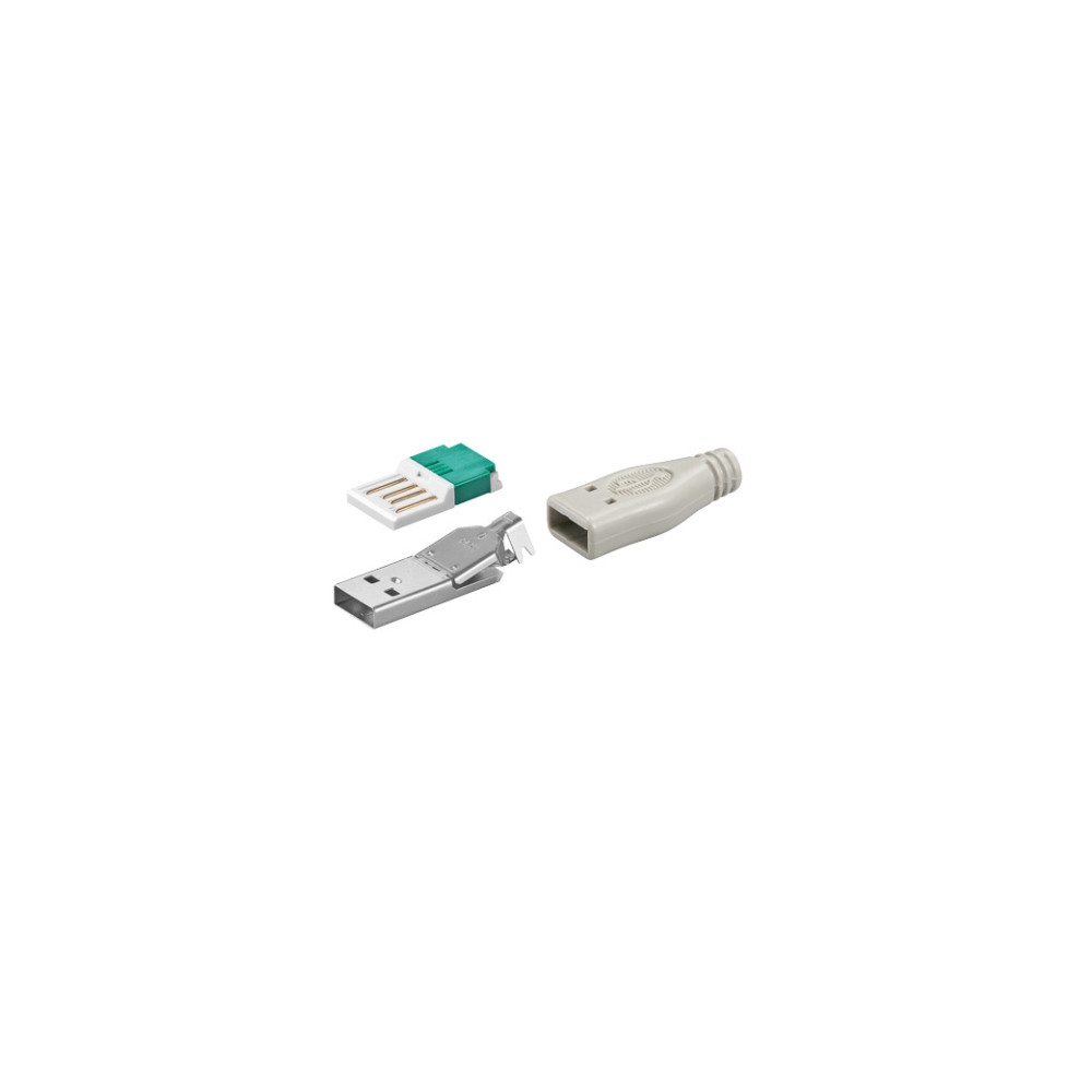 Produktbild för Goobay 12035, USB Type-A, Grå, Hankoppling, Rak, RoHS, 15,1...