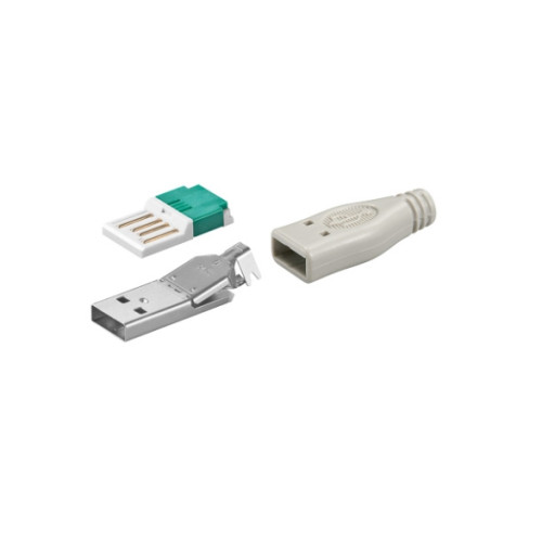 Goobay Goobay 12035, USB Type-A, Grå, Hankoppling, Rak, RoHS, 15,1...