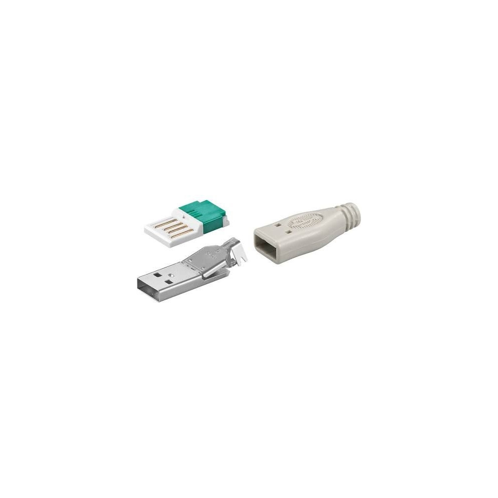 Produktbild för Goobay 12035, USB Type-A, Grå, Hankoppling, Rak, RoHS, 15,1...