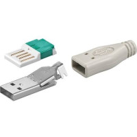 Produktbild för Goobay 12035, USB Type-A, Grå, Hankoppling, Rak, RoHS, 15,1...