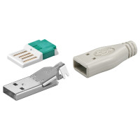 Produktbild för Goobay 12035, USB Type-A, Grå, Hankoppling, Rak, RoHS, 15,1...