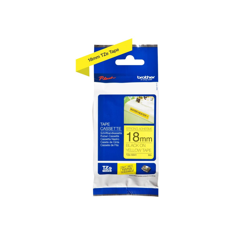 Produktbild för Brother TZe-S641 - bandlaminat - 1 kassett(er) - Rulle (1,8 cm x 8 m)