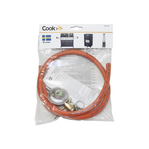 Cook>it Regulator &amp 1,1M slang SE inkl. spänneband