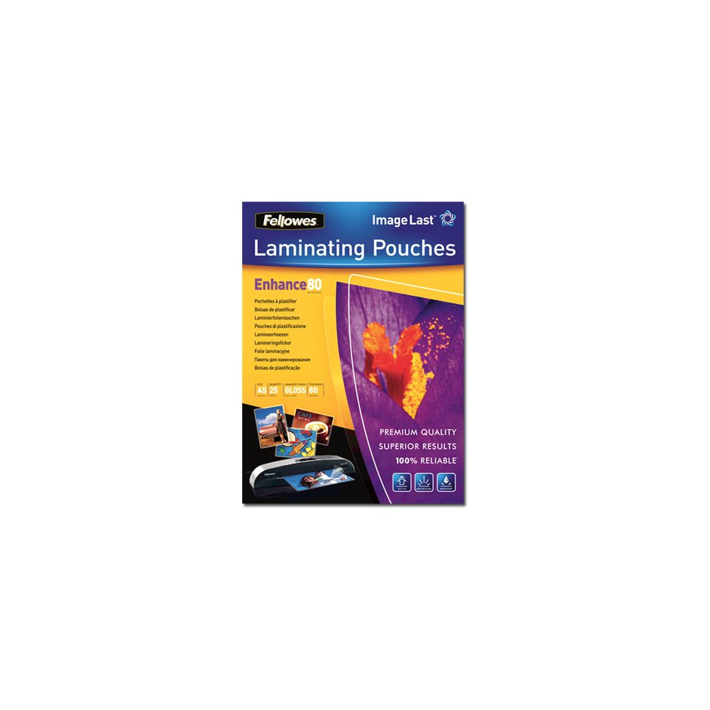 Produktbild för Fellowes ImageLast - 25-pack - glättat - A4 - lamineringsfickor