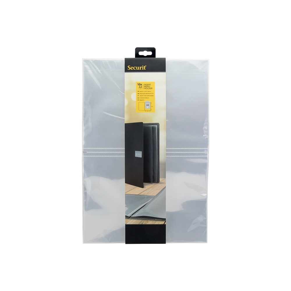 Produktbild för Menu chartek Securit® A4 10stk/pak