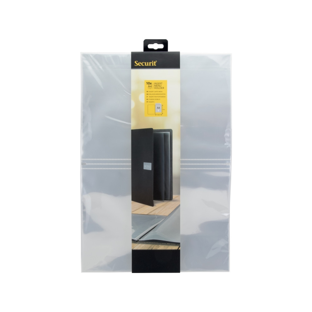 Produktbild för Menu chartek Securit® A4 10stk/pak