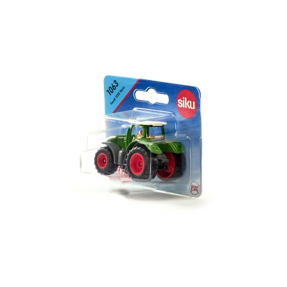 Produktbild för Siku 1063, Traktormodell, metall, plast, svart, grön, röd, v...