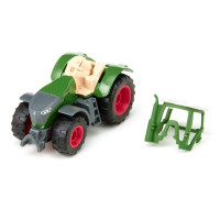 Produktbild för Siku 1063, Traktormodell, metall, plast, svart, grön, röd, v...