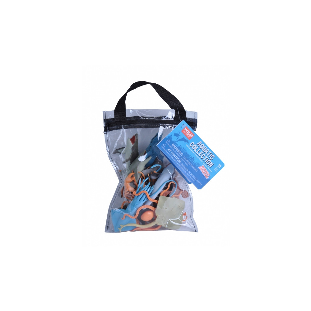 Produktbild för Wild Republic Polybag Zippered Aquatic, 3 År, Multifärg, Pla...