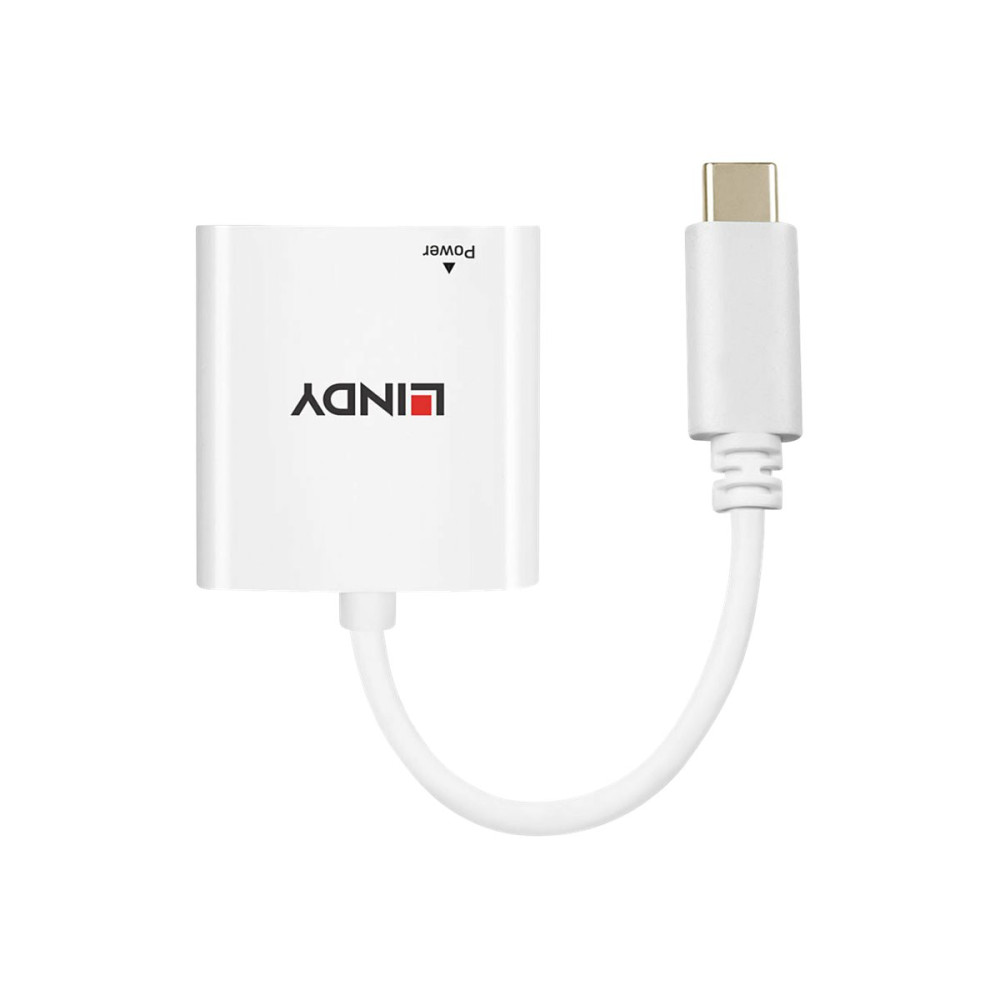 Produktbild för Lindy USB 3.1 Type C Gigabit Ethernet Converter with Power Delivery - nätverksadapter - USB-C 3.1 - Gigabit Ethernet