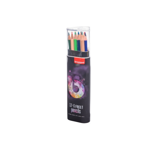 Bruynzeel BRUYNZEEL SAKURA färgpennor i etui light – 12 + 6 gratis fär...