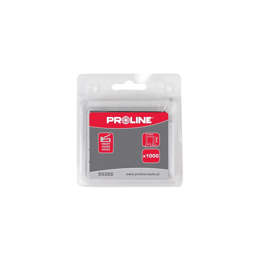 Produktbild för Pro-Line häftklamrar, härdade typ A53 6 mm (1000 st.)