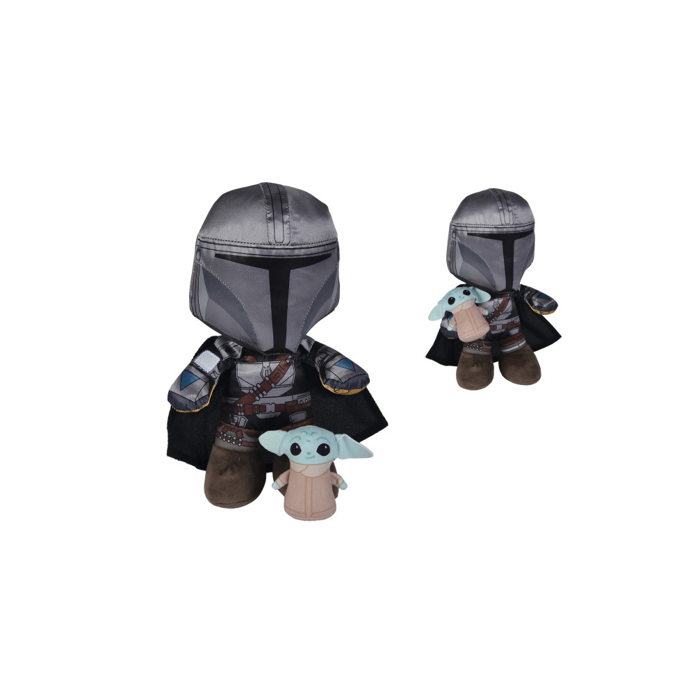 Produktbild för Simba Simba Disney The Mandalorian Mando + Grogu Soft Toy (2...