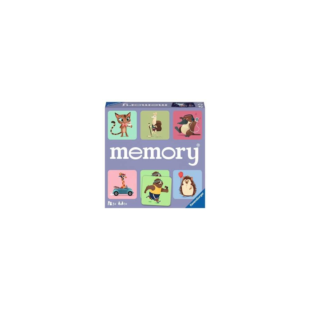 Produktbild för Ravensburger memory Wild World of Animals, Brädspel, Minne,...