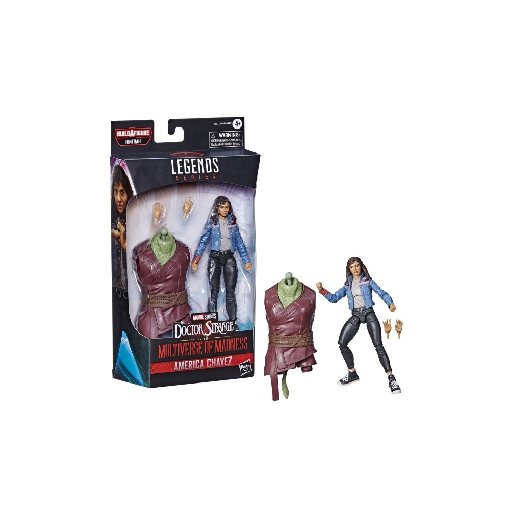 Produktbild för Marvel Legends 6 tum Build-A-Figure Rintrah America Chavez-f...