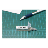 Produktbild för Brother TZe-S221 - bandlaminat - 1 kassett(er) - Rulle (0,9 cm x 8 m)