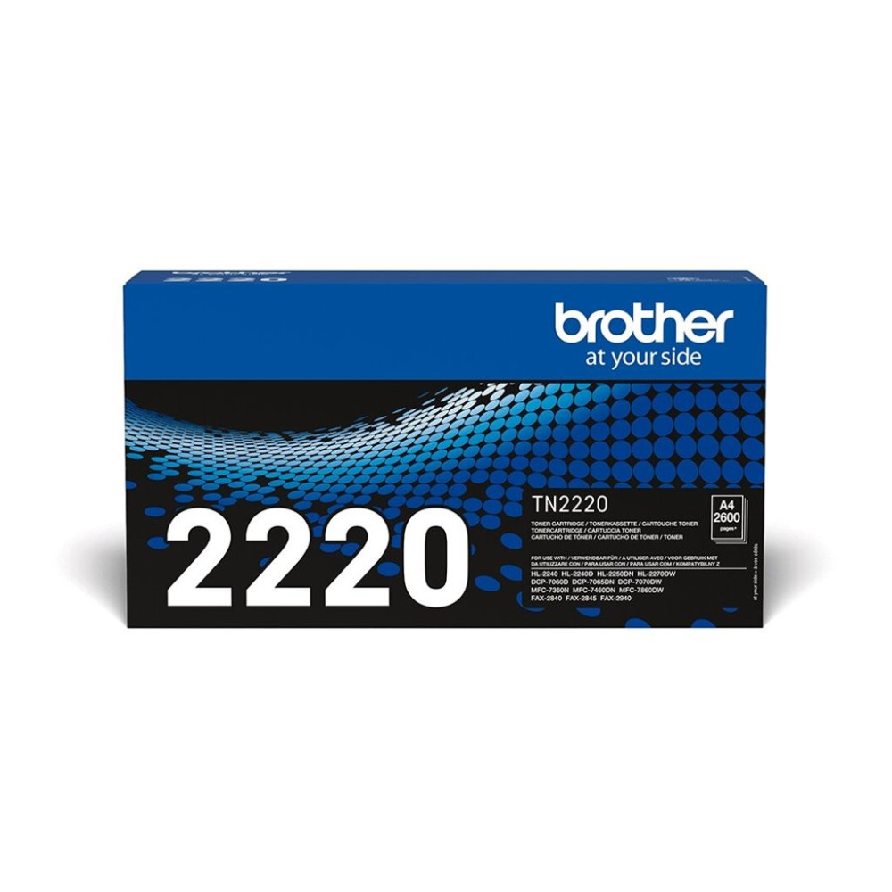 Produktbild för Brother TN2220 - svart - original - tonerkassett