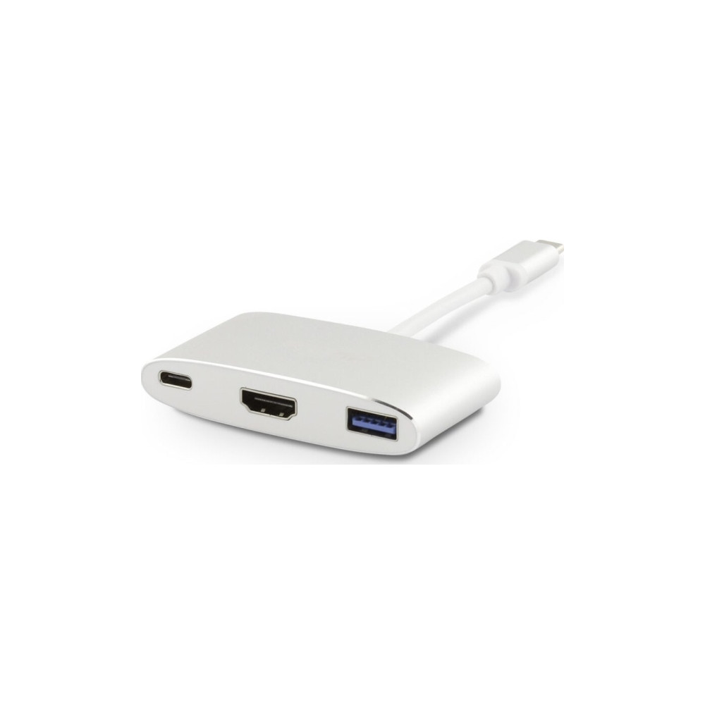 Produktbild för LMP 15090, USB 3.2 Gen 2 (3.1 Gen 2) Type-C, Silver, Vit, HD...