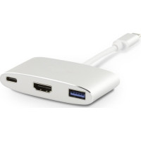 Produktbild för LMP 15090, USB 3.2 Gen 2 (3.1 Gen 2) Type-C, Silver, Vit, HD...