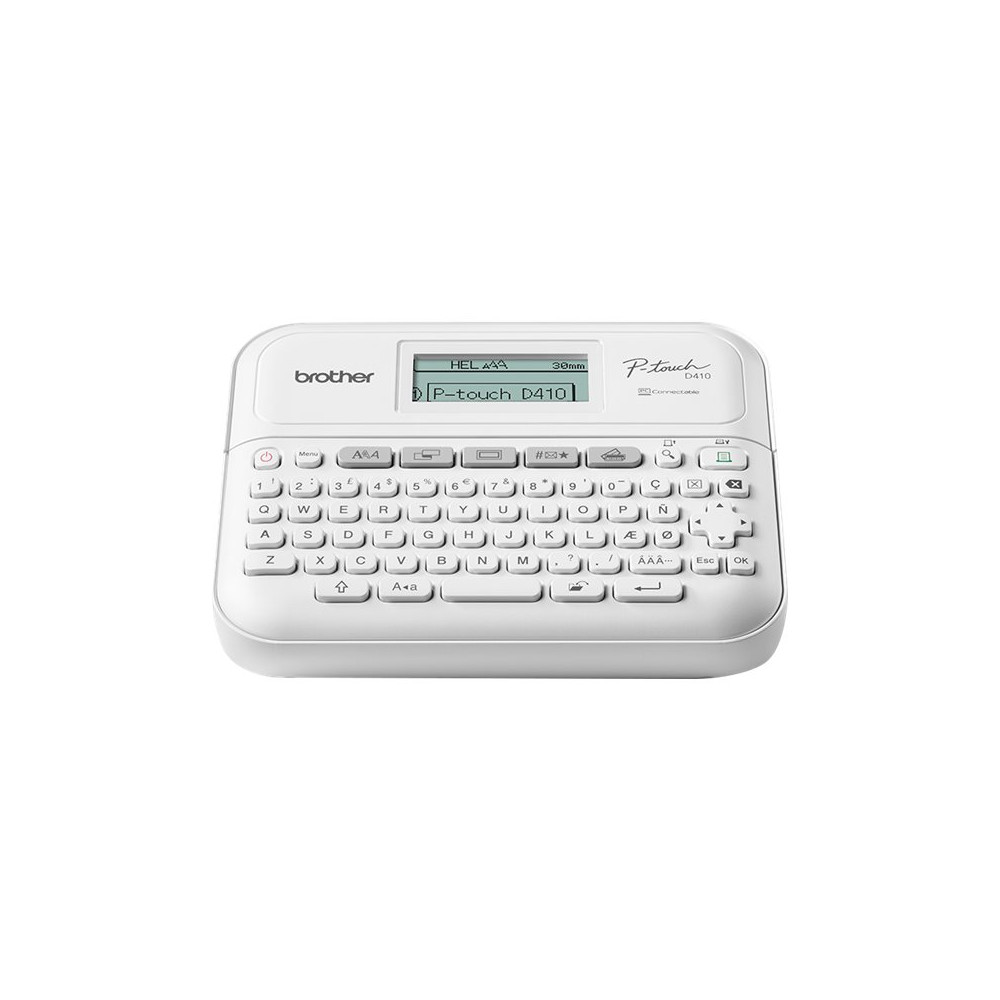 Produktbild för Brother P-Touch PT-D410 - etikettskrivare - svartvit - termisk överföring