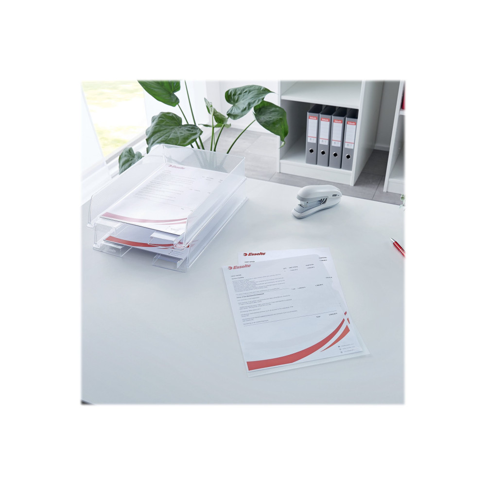 Produktbild för Esselte - L-formad mapp - för A4 - transparent (paket om 100)