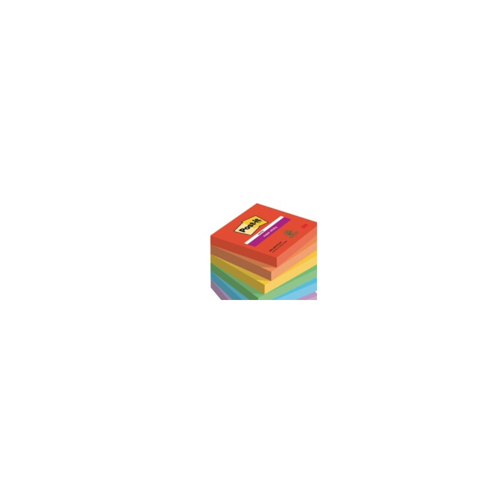 Produktbild för Post-It Super Sticky Notes Playful, 76 x 76 mm, pakke a 6 st...