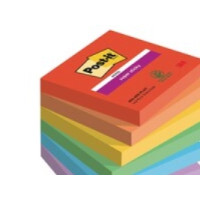 Produktbild för Post-It Super Sticky Notes Playful, 76 x 76 mm, pakke a 6 st...
