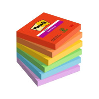 Produktbild för Post-It Super Sticky Notes Playful, 76 x 76 mm, pakke a 6 st...