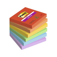 Produktbild för Post-It Super Sticky Notes Playful, 76 x 76 mm, pakke a 6 st...