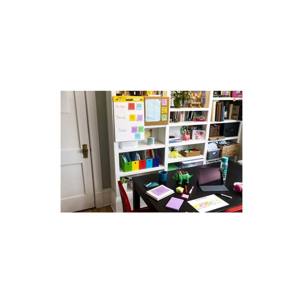 Produktbild för Post-It Super Sticky Notes Playful, 76 x 76 mm, pakke a 6 st...