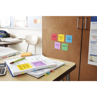 Produktbild för Post-It Super Sticky Notes Playful, 76 x 76 mm, pakke a 6 st...